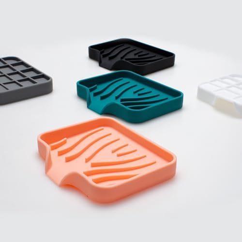 LEYILE Kitchen Sink Soap Sponges Tray Holder