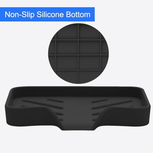 Metopets Sponge Holder with Drain Spout - Black 47 x 36