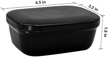 2 Pack Portable Soap Dishes with Leak-Proof Lid and Drain