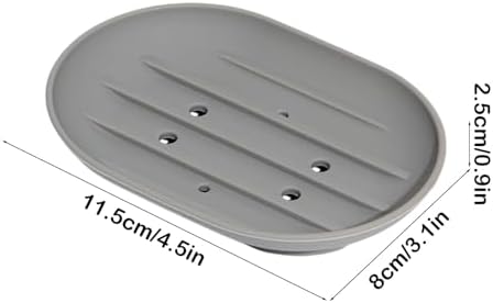 Self Draining Soap Dish for Bathroom Kitchen and Travel