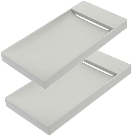 BRIGHTFUFU Gray Soap Holder for Bathroom and Kitchen Countertop