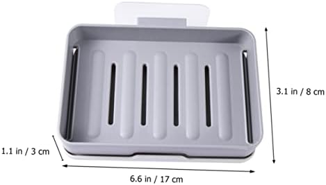 Wall-Mounted Soap Dish Draining Holder for Bathroom Kitchen