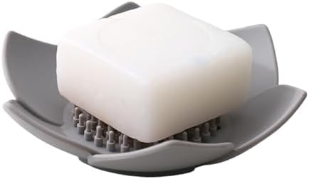 Lotuss Silicone Bar Soap Holder - Multi-Drainage Lightweight Durable Bathroom Soap Dish