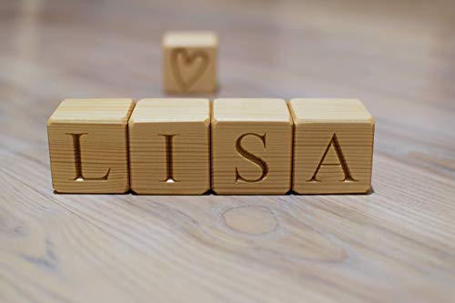 Personalized Wood Letter Blocks for Baby 1
