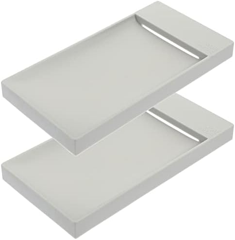 ARTIBETTER 2pcs Bar Soap Holder Grey Self Draining