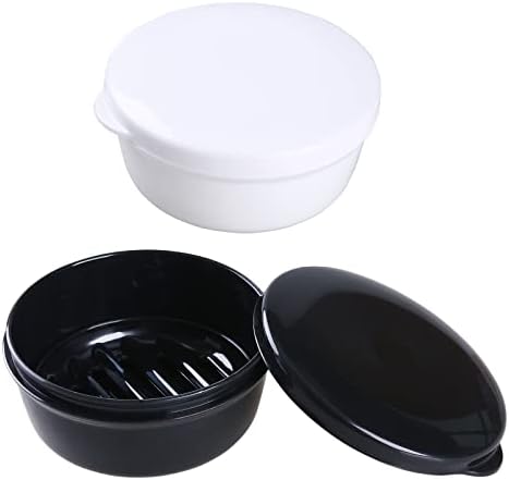 TITATI Soap Holder Travel Case Round Shampoo Bar Container