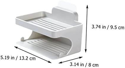 ABOOFAN Double Layer Hanging Soap Rack for Bathroom