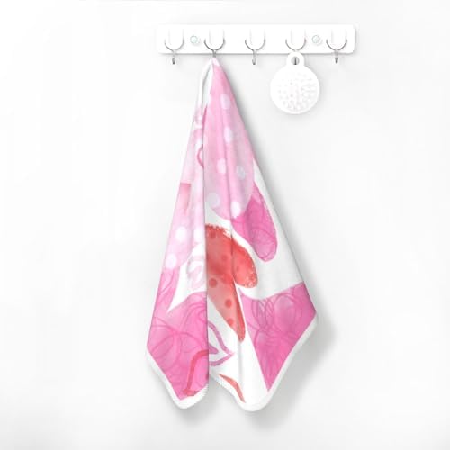 Custom Personalized Coral Velvet Bath Towels - 16 x 28