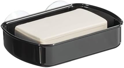 InterDesign Suction Cup Soap Dish - Black