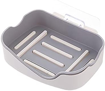 Wall-Mounted Plastic Soap Holder with Drainage