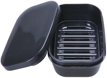 PUTING 1 Pack Travel Soap Holder Black