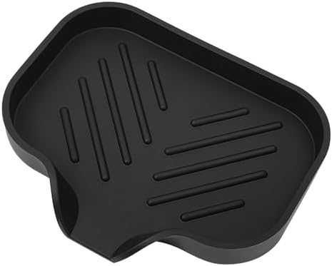 Premium Silicone Soap Dish with Drain Spout - Multifunctional Sink Organizer