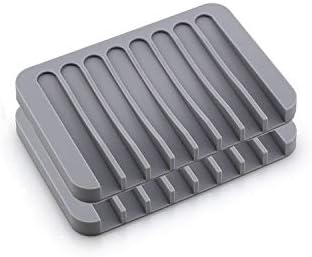 2 Pieces Automatic Drain Soap Dish Waterproof and Drop-Proof 1