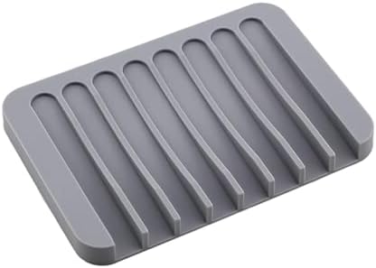 3 Pack Self Draining Silicone Soap Dish Set