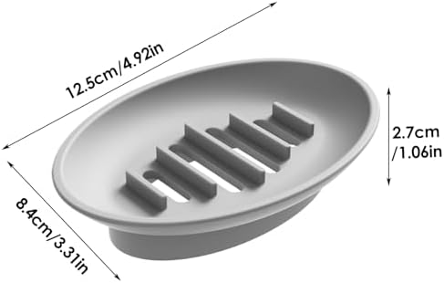 Silicone Soap Dish Holder for Shower and Kitchen 1