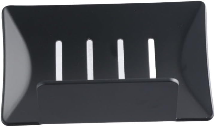 Pokinge Wall Mounted Soap Dish Black Aluminum Alloy Holder