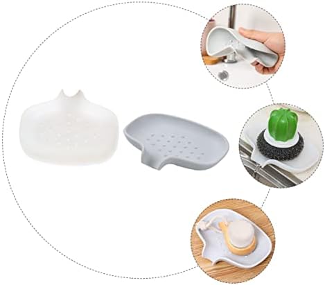 2pcs Portable Leak-Proof Soap Case with Anti-Slip Drainage