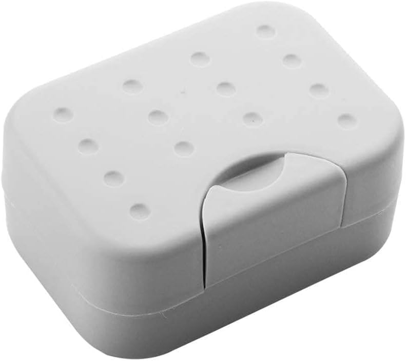 Zhuluck 1Pc Gray Soap Holder with Drainage 1
