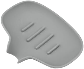 Plastic Soap Dish with Drain and Non-Slip Base