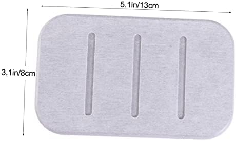 Amosfun Diatomite Soap Dish Holder for Quick Drying Grey