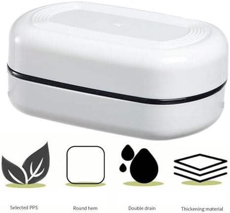 Loyliawa Soap Dishes with Lid and Draining Rack