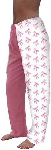 Paradise Towel Pants - Pink Bows Cotton Terry