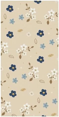 Fluffy Watercolor Spring Flowers Beach Towel 32x64 Inch