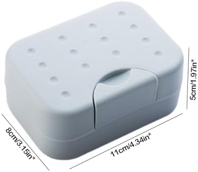 Leakproof Travel Soap Case with Drainage and Lid