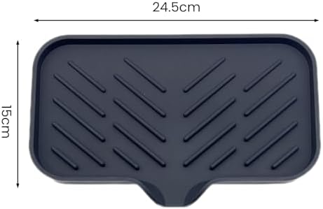 Lamphle Drain Mat Silicone Multi-Use Anti-Skid Soap Holder