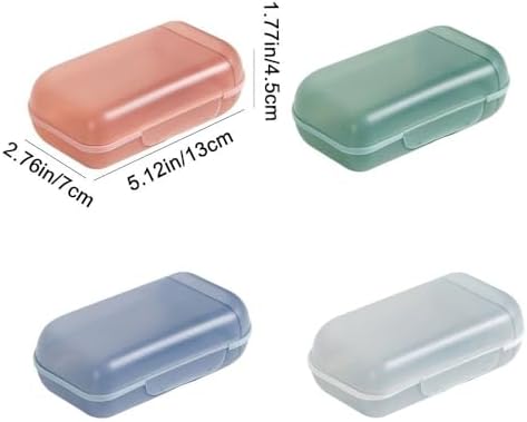 Square Soap Box with Lid for Travel and Bathroom Use