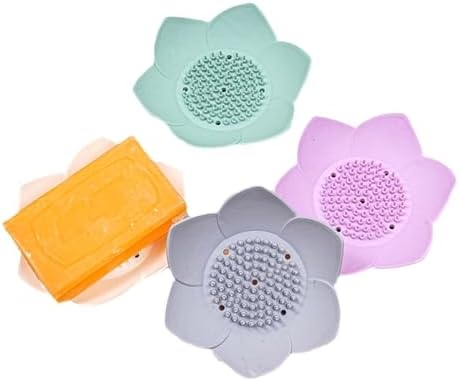 QUARK Lotus Shape Silicone Soap Holder