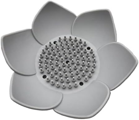 Curfair Silicone Soap Dish with Anti-Slip Base