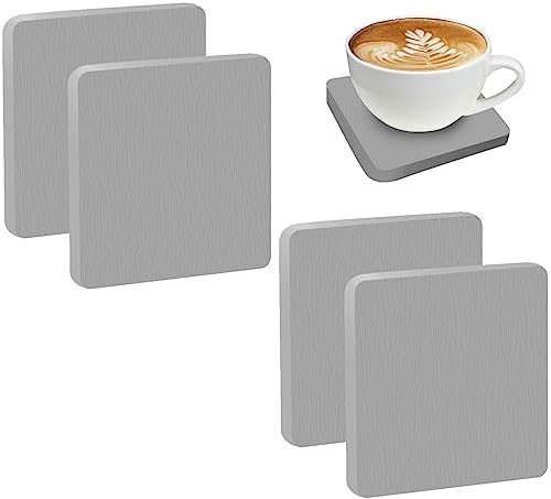 Set of 4 Diatomite Coasters for Water Absorption