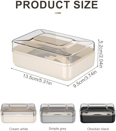TNNOKL Creative PET Soap Holder for Bathroom and Travel