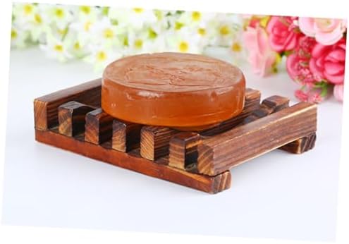 BUGUUYO Bamboo Soap Dish Holder Odor-Free Kitchen Bathroom