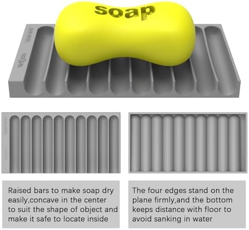 Nirxubla Flexible Silicone Soap Holder 59315 Grey
