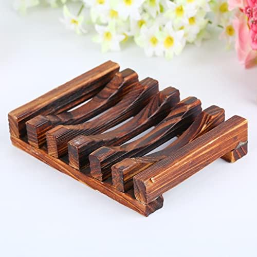 ETHZZLE Carbonized Soap Dish Holder for Kitchen Bathroom