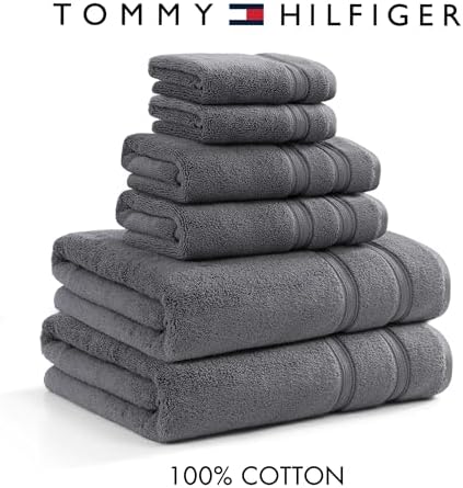 Tommy Hilfiger Bath Towel Set 6-Pack