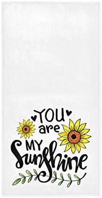 Exnundod Sunflower Hand Towel Beach Bath Towel