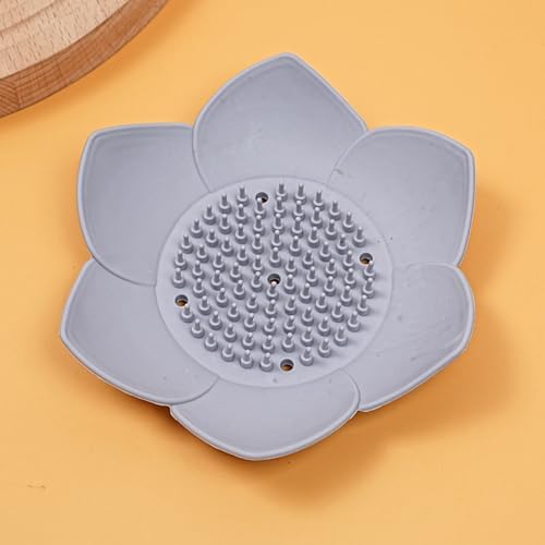 QUARK Lotus Shape Silicone Soap Holder