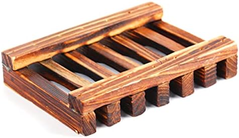 Healifty Carbonized Soap Holder for Bathroom and Kitchen 1