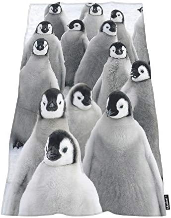 Moslion Soft Bath Towels Penguins 64x32 Inches