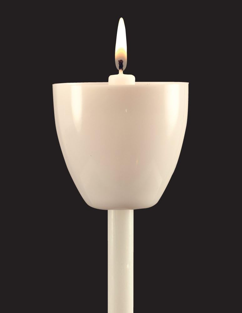 Candlelight Service Kit with 10 Frost Wind Drip Cups and 10 Unscented Candles