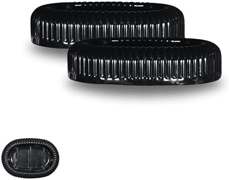 2-Pack Soap Dish Holder Classic Design for Bathroom Kitchen 2 Black