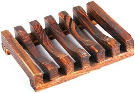 ETHZZLE Carbonized Soap Dish Holder for Kitchen Bathroom
