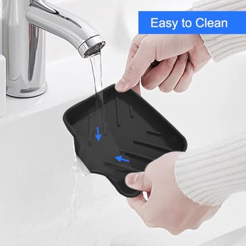 Metopets Sponge Holder with Drain Spout - Black 47 x 36