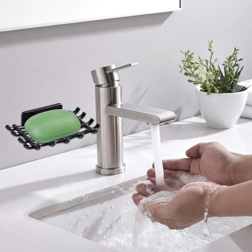 Annewi Soap Holder with Rattan Style Black