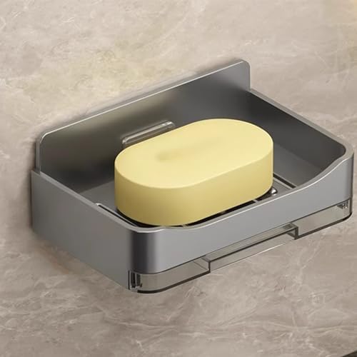 Lightweight Bathroom Wall-Mounted Soap Dish with Drainage