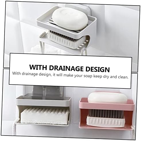IMIKEYA Double Layer Soap Rack for Bathroom and Kitchen