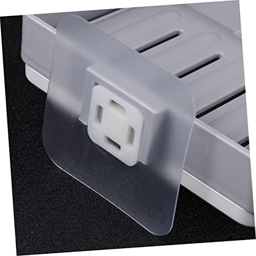 Beatifufu Wall-Mounted Soap Dish Draining Holder Sturdy Dark Grey